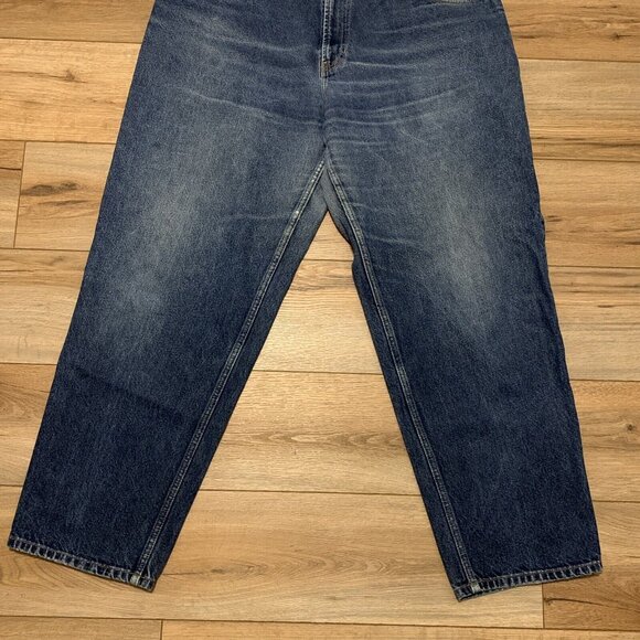 Tommy Hilfiger Denim Blue Jeans 40 x 32 Baggy Flag 90s Retro Y2K Vintage VTG - Picture 3 of 12